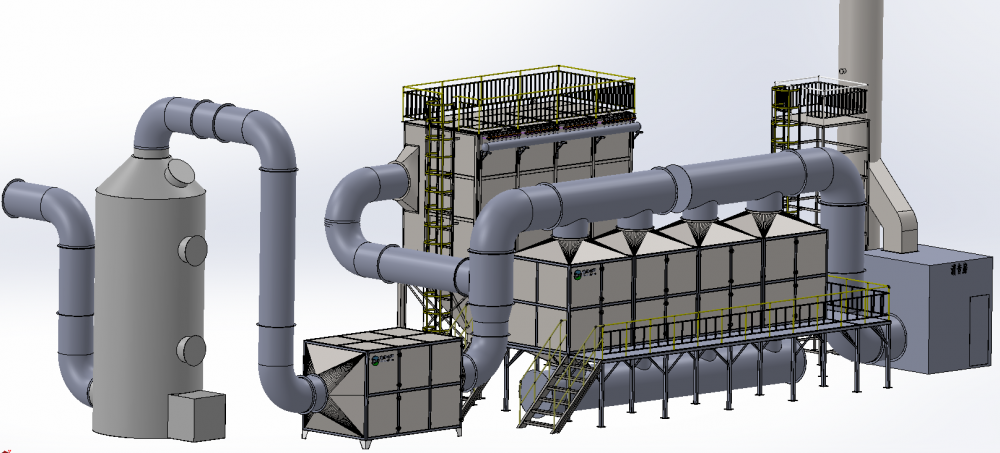 工業(yè)危廢處理車間廢氣及粉塵處理設(shè)備